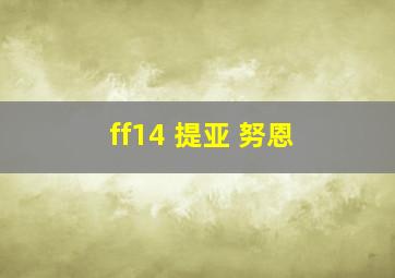 ff14 提亚 努恩